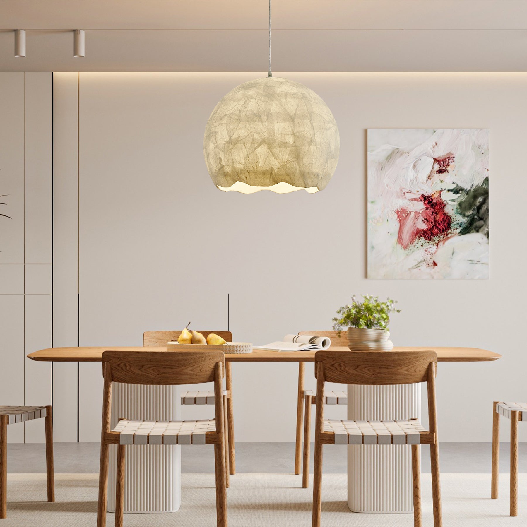 Nest Organisch Seide Pendelleuchte-Letslighting