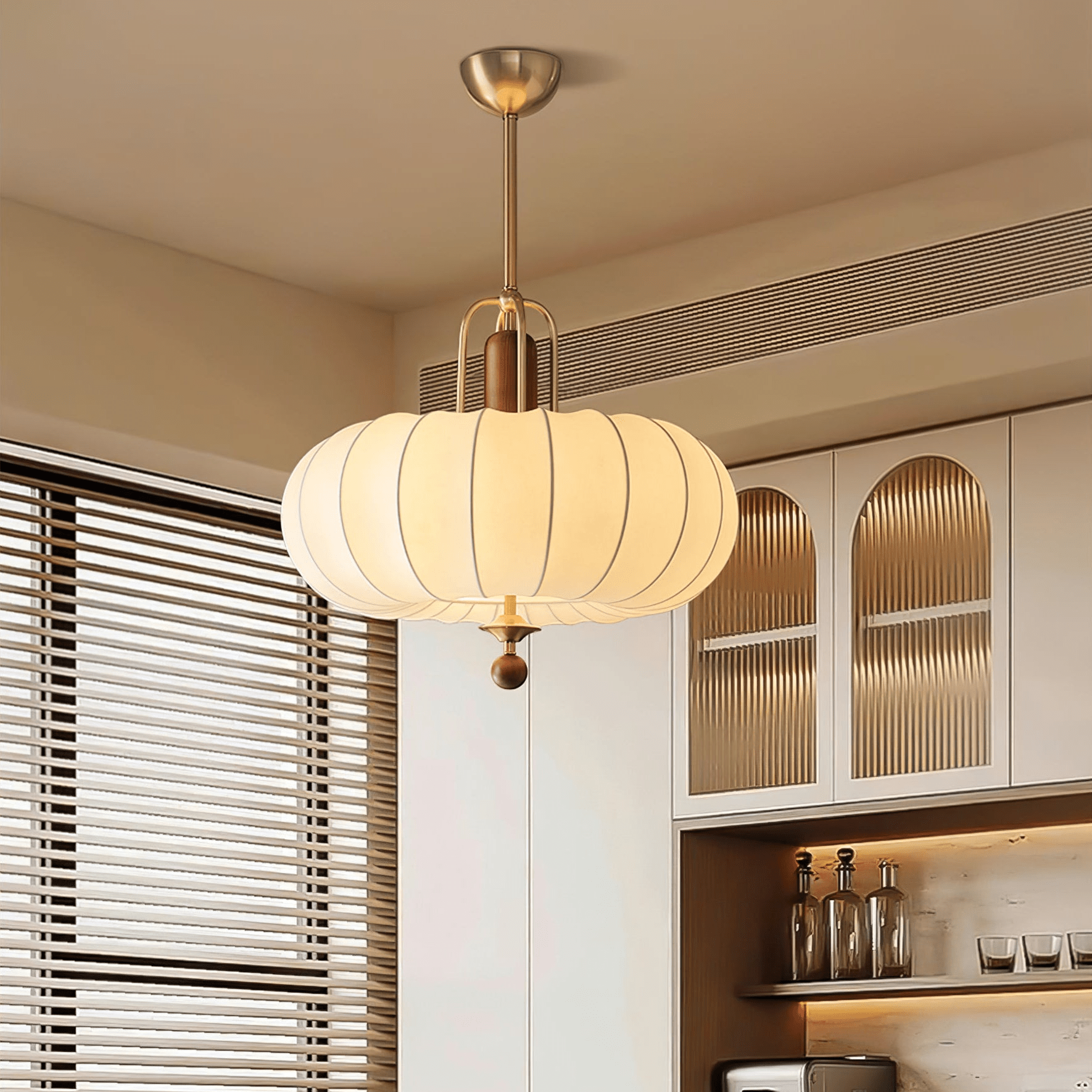 Solis Retro Gold Pendelleuchte Lampe-Letslighting