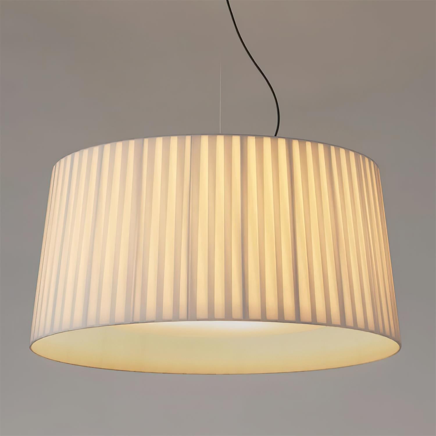 Pendelleuchte Gefalteter Stoff Trommel Minimalistisch-Letslighting