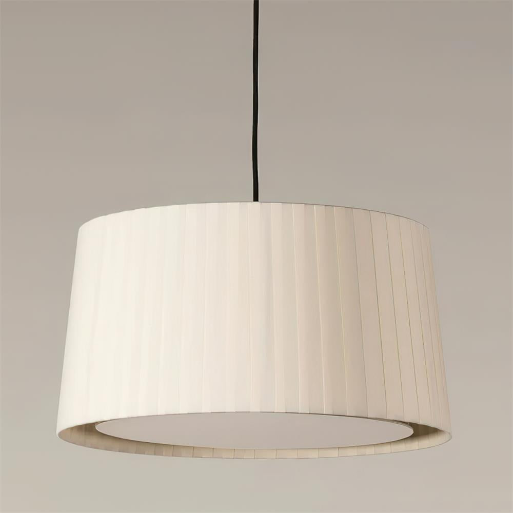 Pendelleuchte Gefalteter Stoff Trommel Minimalistisch-Letslighting