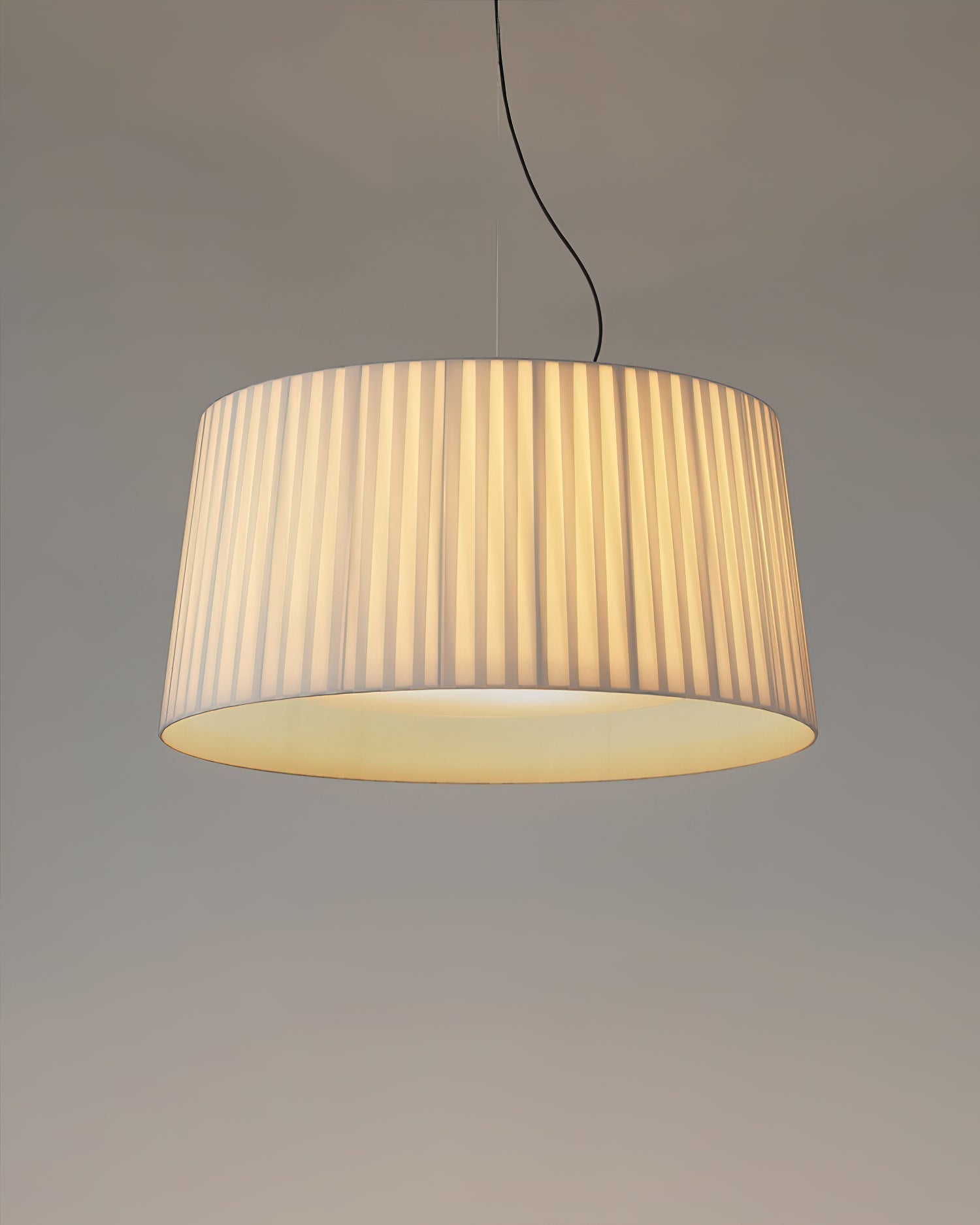 Pendelleuchte Gefalteter Stoff Trommel Minimalistisch-Letslighting