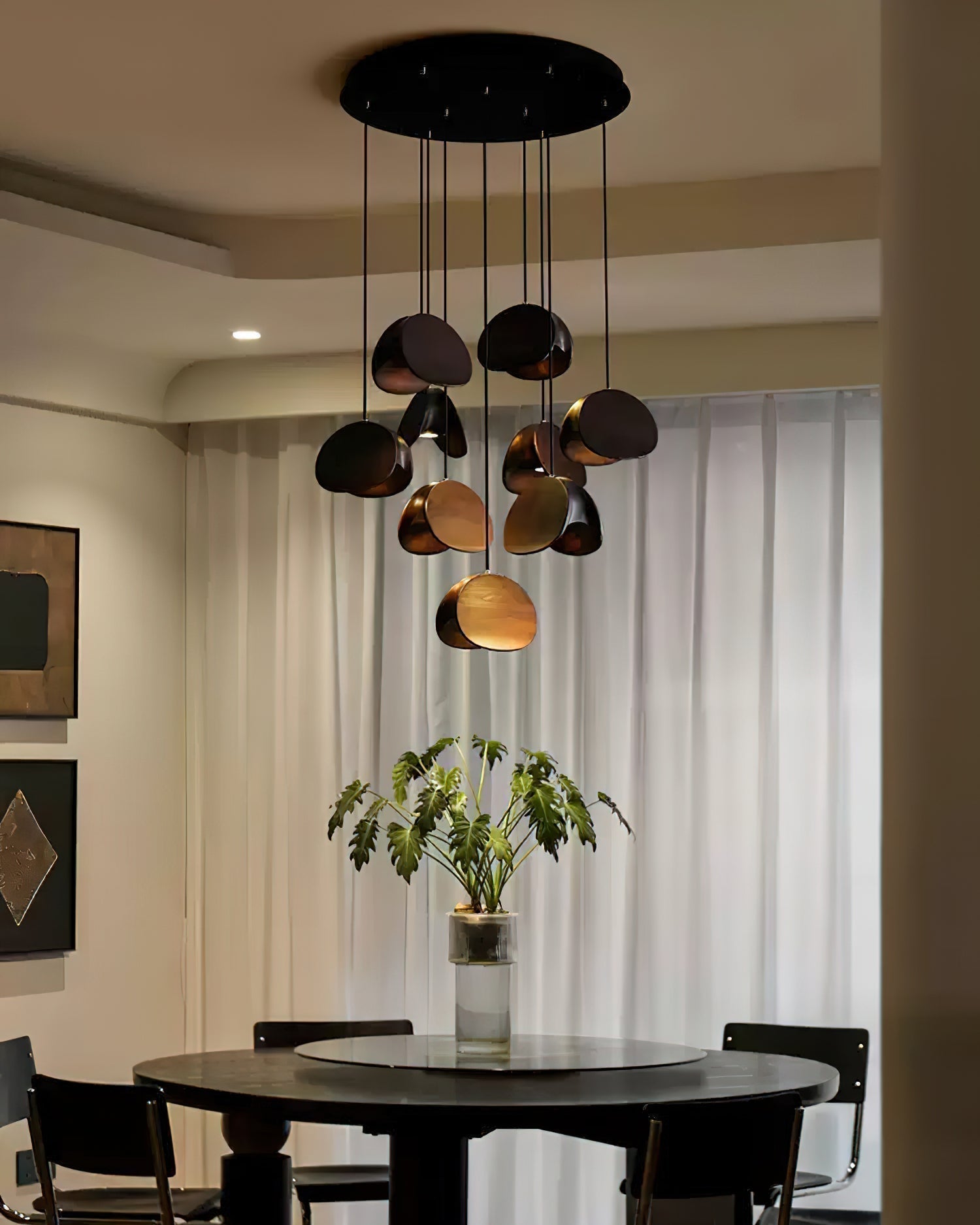 Elmiren Cluster Wood Pendant Light - Blowlighting