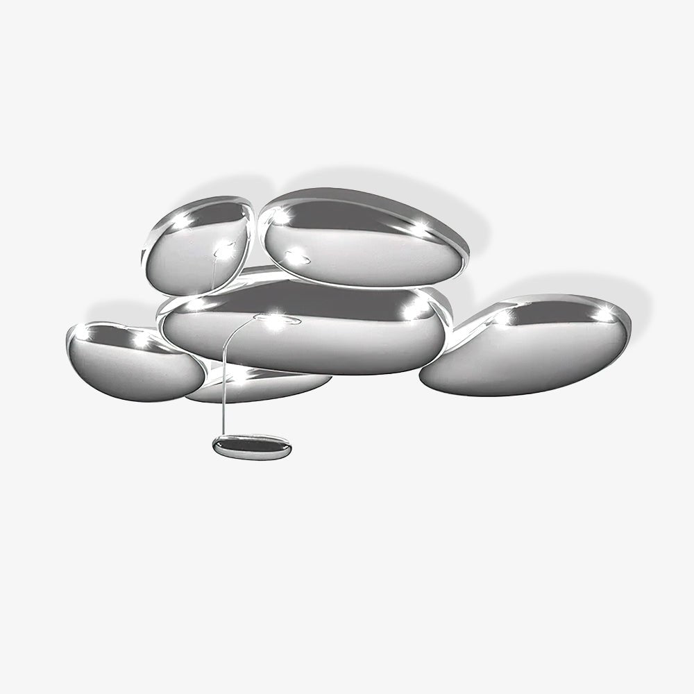 Lava Zeitgenössische Skydro-Deckenleuchte in Rauchgrau