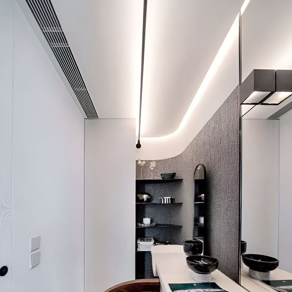 Linean Minimalistische Deckenleuchte aus Stahlstreifen-Letslighting