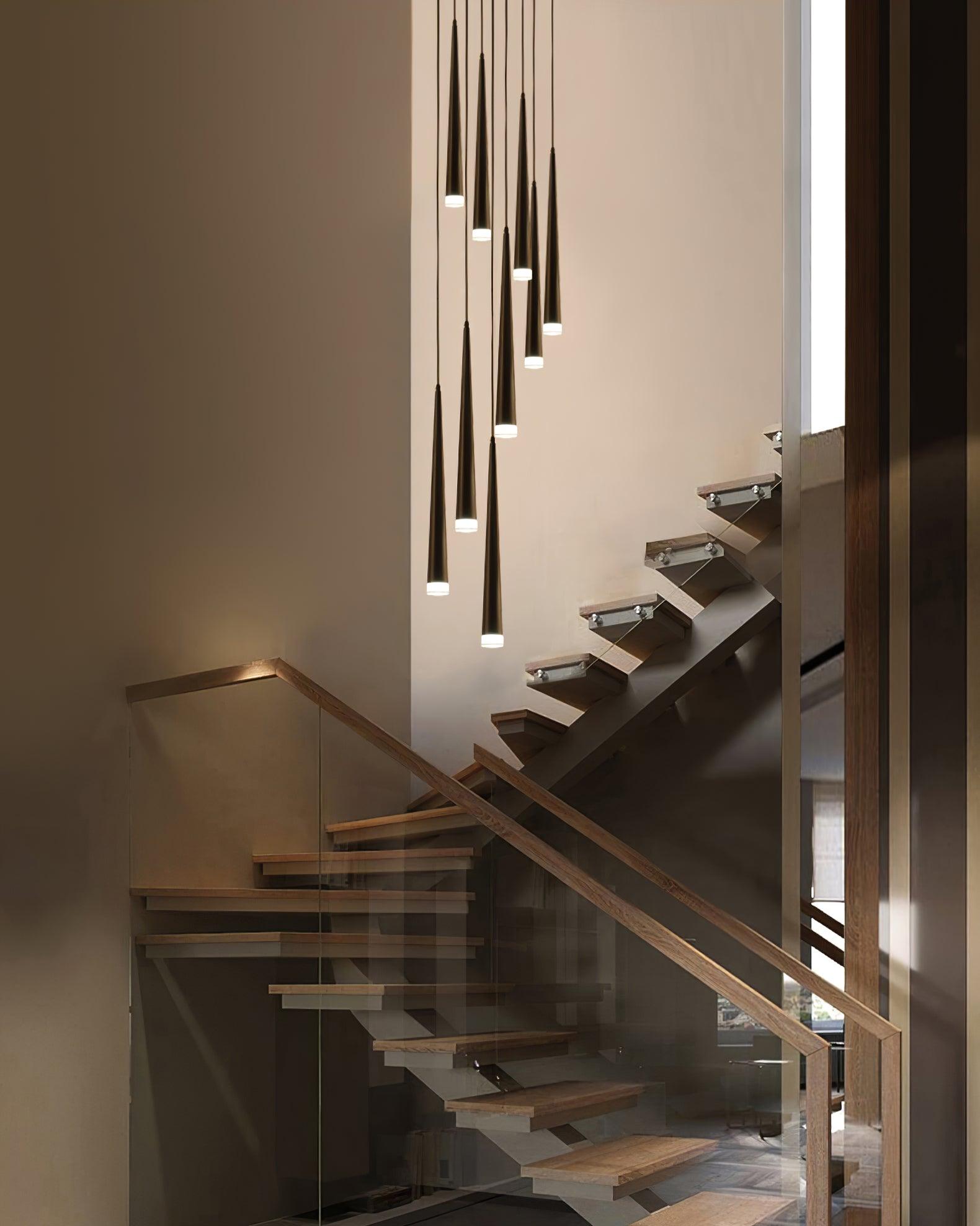 Slender Cone Chandelier - Blowlighting