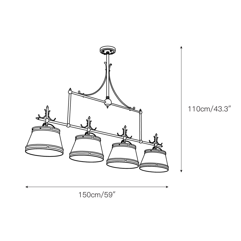 Ulphaion Vintage Industrie Messing Kronleuchter-Letslighting