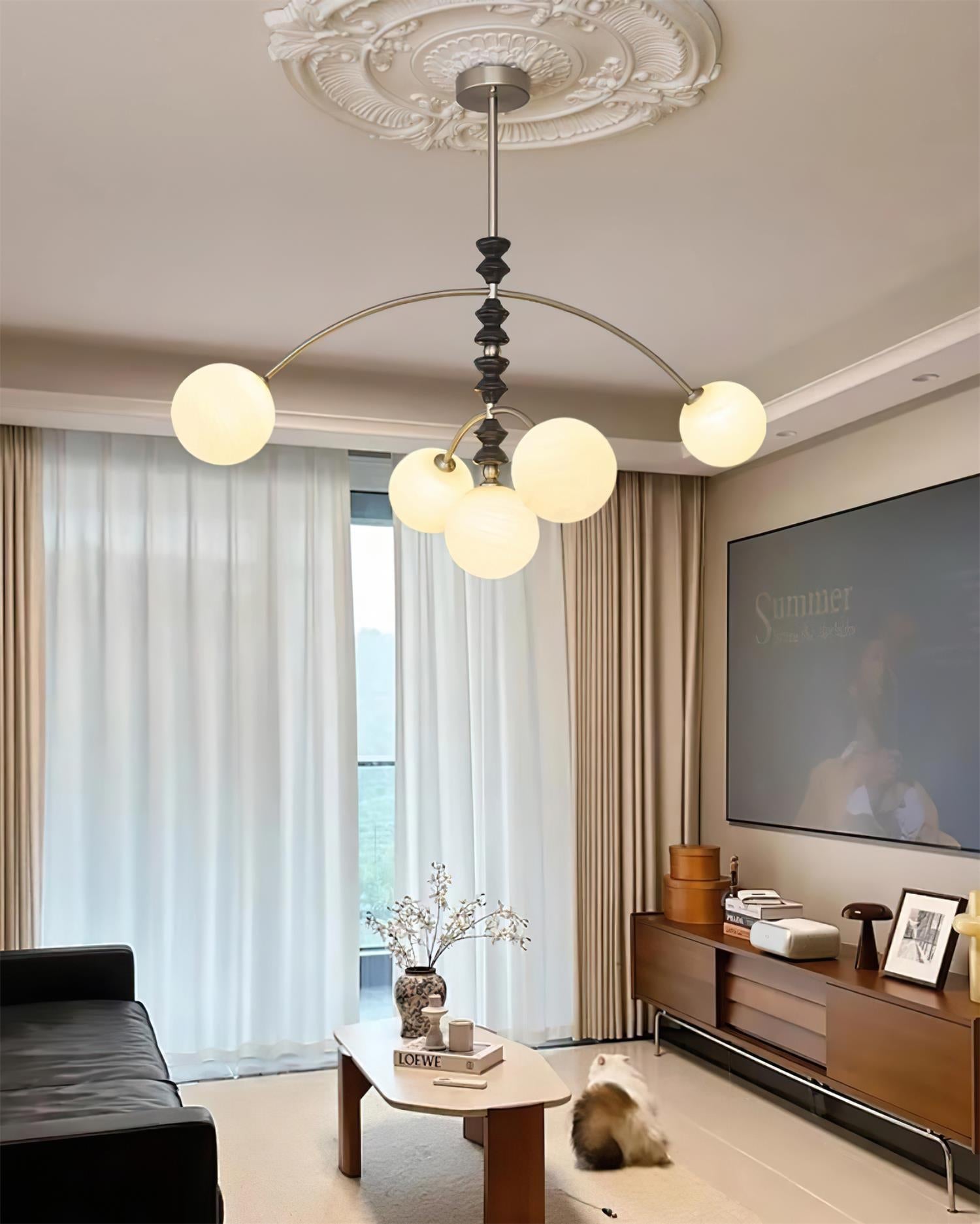 Veyra Chandelier Imitation Alabaster - Letslighting