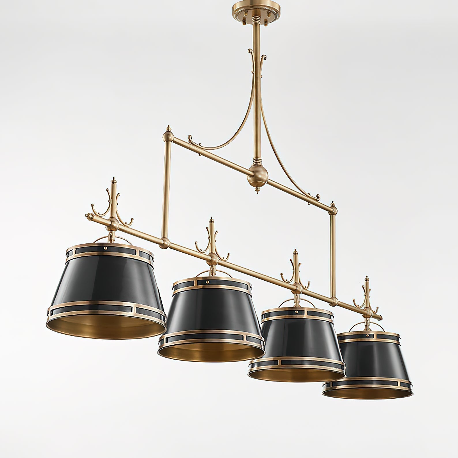 Ulphaion Vintage Industrie Messing Kronleuchter-Letslighting