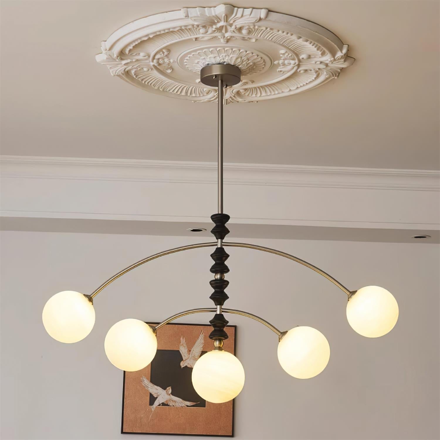 Veyra Chandelier Imitation Alabaster - Letslighting