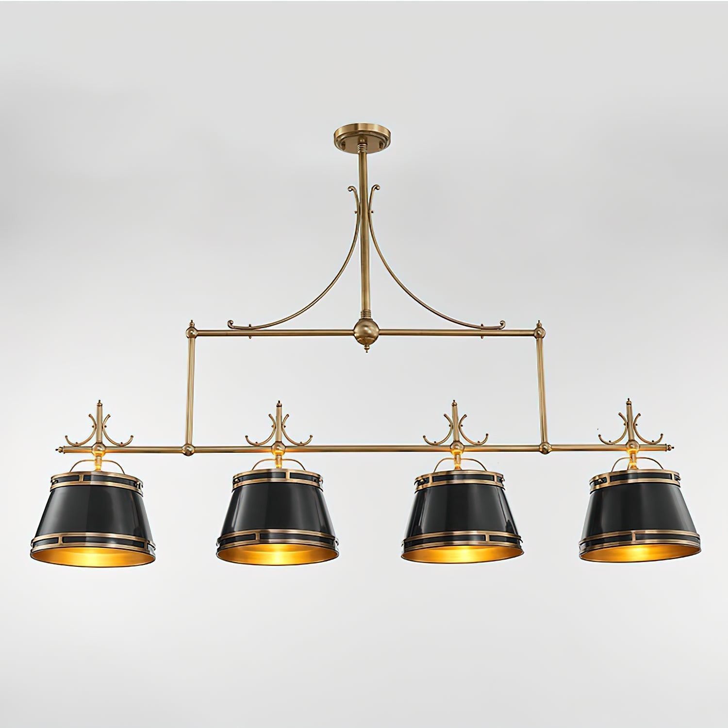Ulphaion Vintage Industrie Messing Kronleuchter-Letslighting