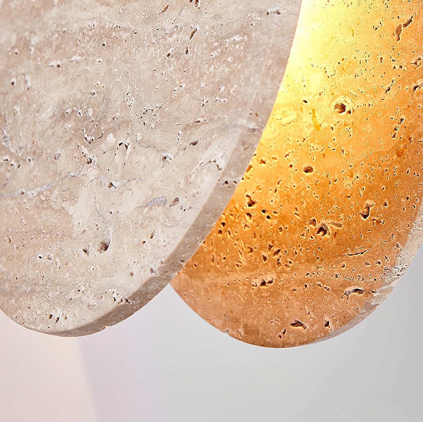 Lunarae Crescent Travertine Pendant Light - Neutralighting