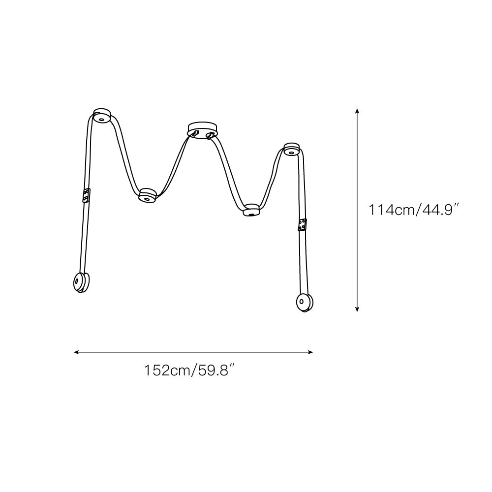 Elraearis Modern Minimalist LED Leather Alabaster Chandelier - Letslighting