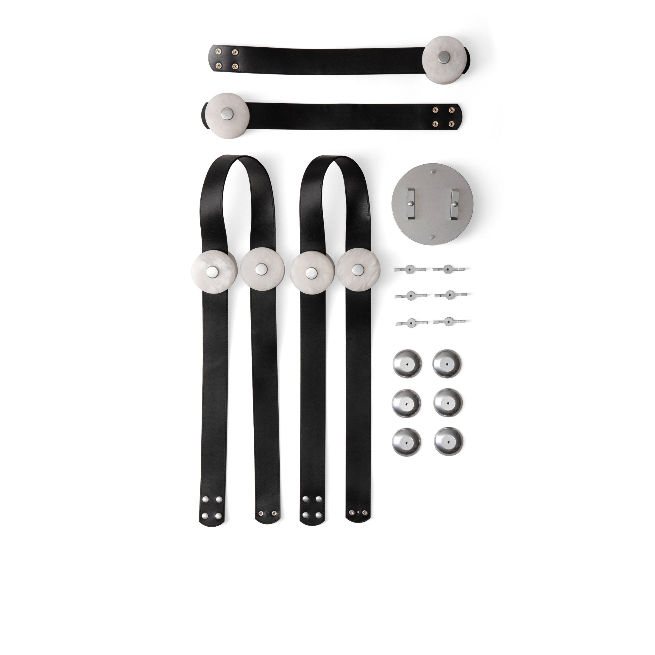 Elraearis Modern Minimalist LED Leather Alabaster Chandelier - Letslighting