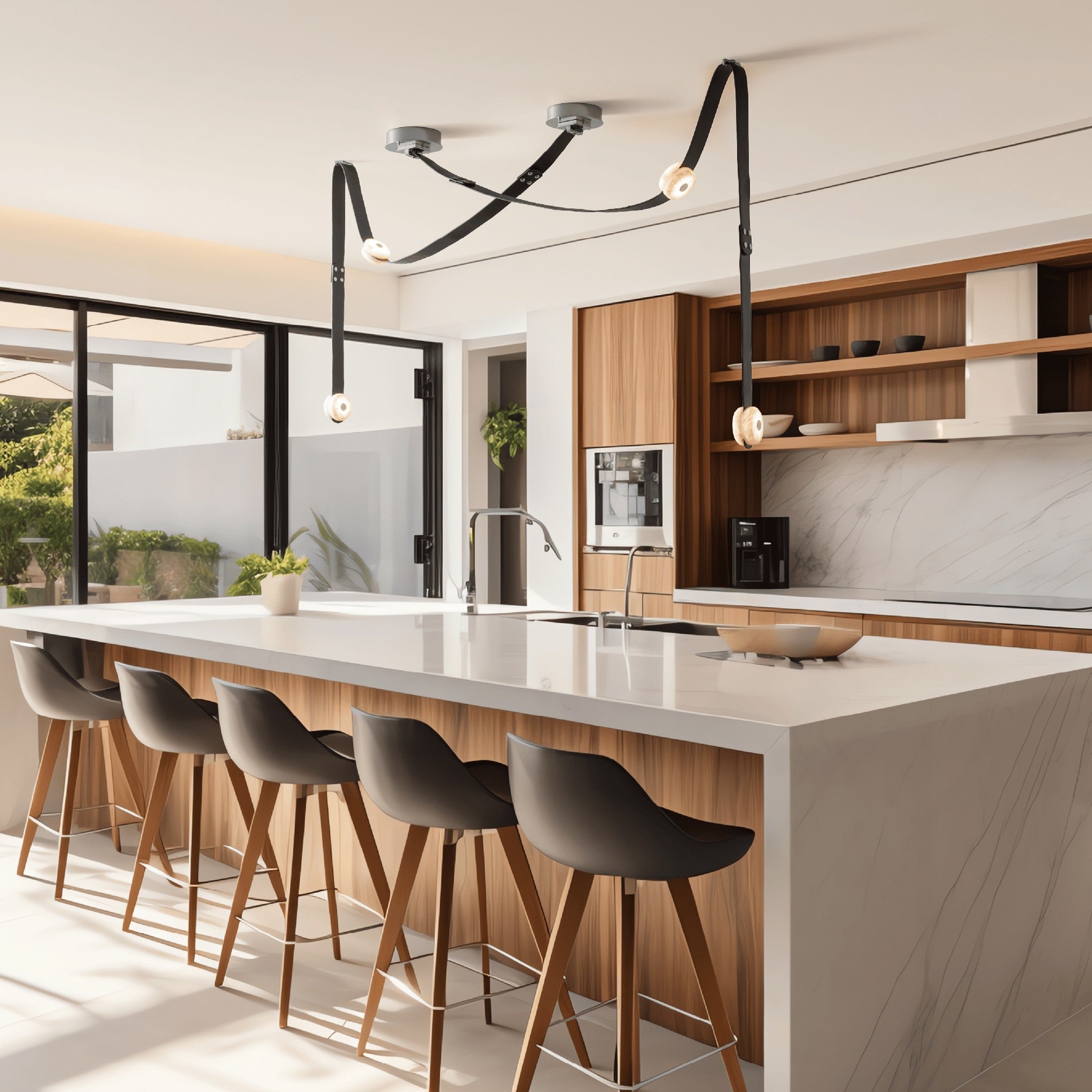 Orinos Modern Minimalist LED Alabaster Pendant Lamp - Letslighting