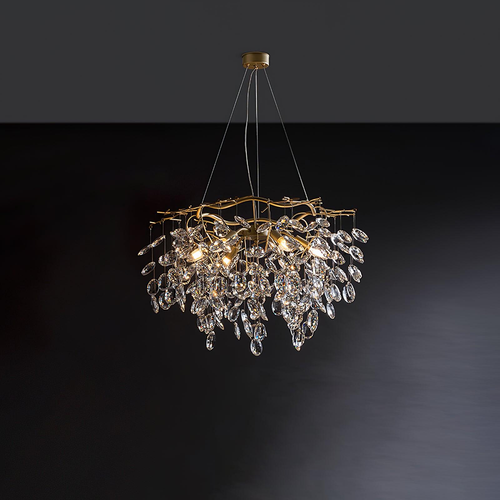 Lustra Kronleuchter Kristallzweig Gold LED-Letslighting