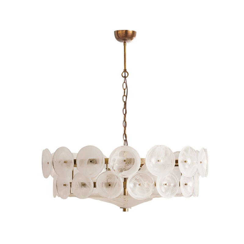 Aurora Chandelier Murano Glass Disc Vintage - Blowlighting