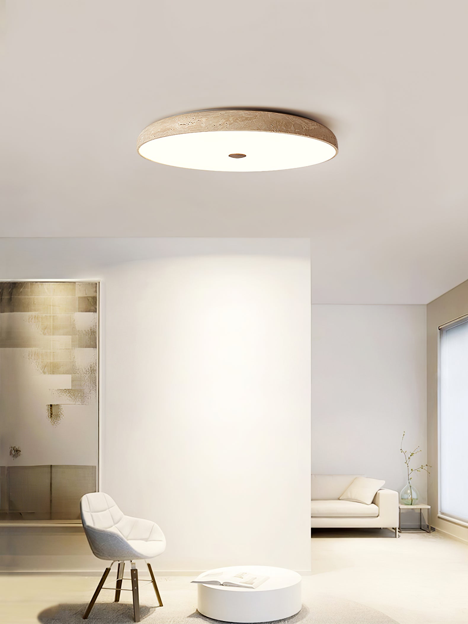 Orzoror Travertine Ceiling Light - Neutralighting