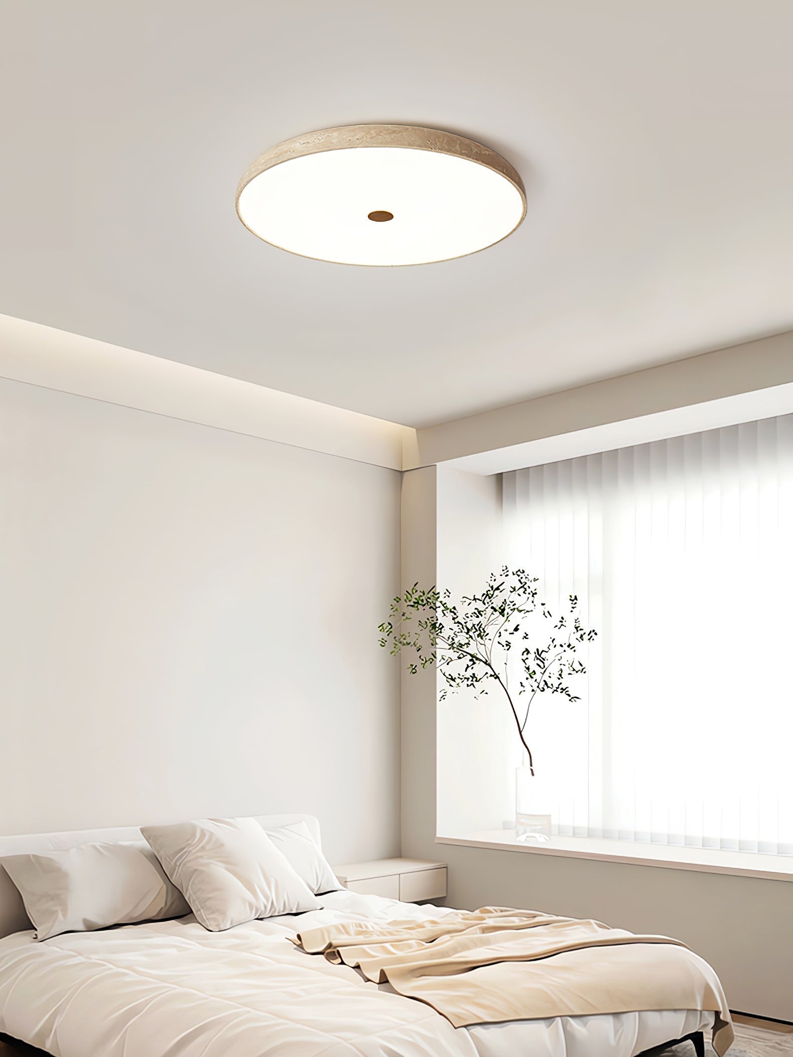 Orzoror Travertine Ceiling Light - Neutralighting