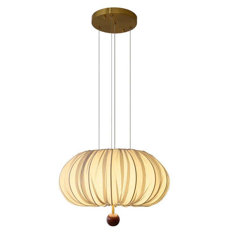 Vasilen Premium Nordische Kunst Ballon Holz Stoff Deckenleuchte-Letslighting