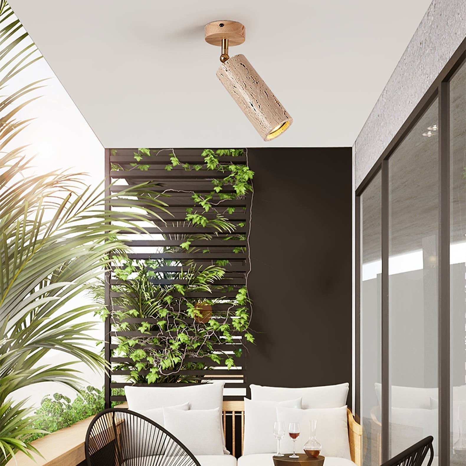 Mycaran Travertine Pendant Light - Neutralighting