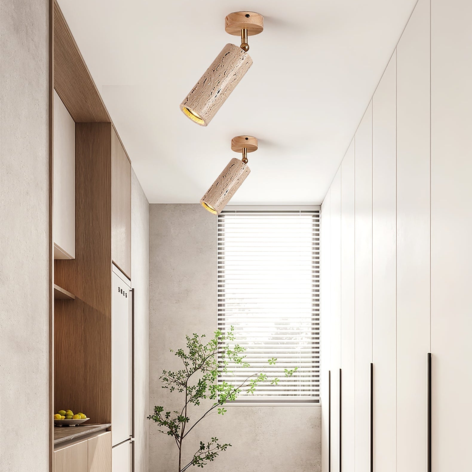 Mycaran Travertine Pendant Light - Neutralighting