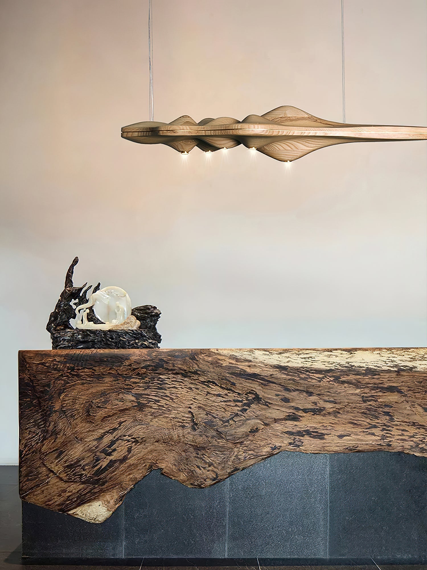Etalyra Premium-elegante Holz-Pendelleuchte-Letslighting