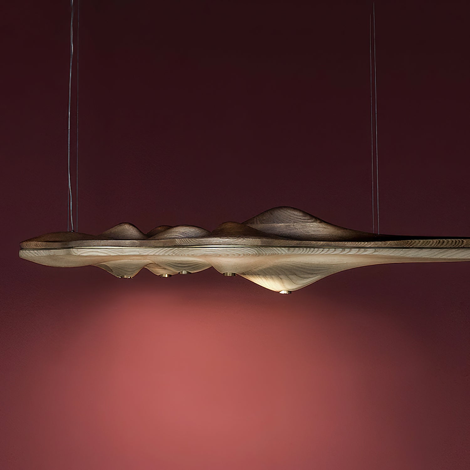 Etalyra Premium-elegante Holz-Pendelleuchte-Letslighting