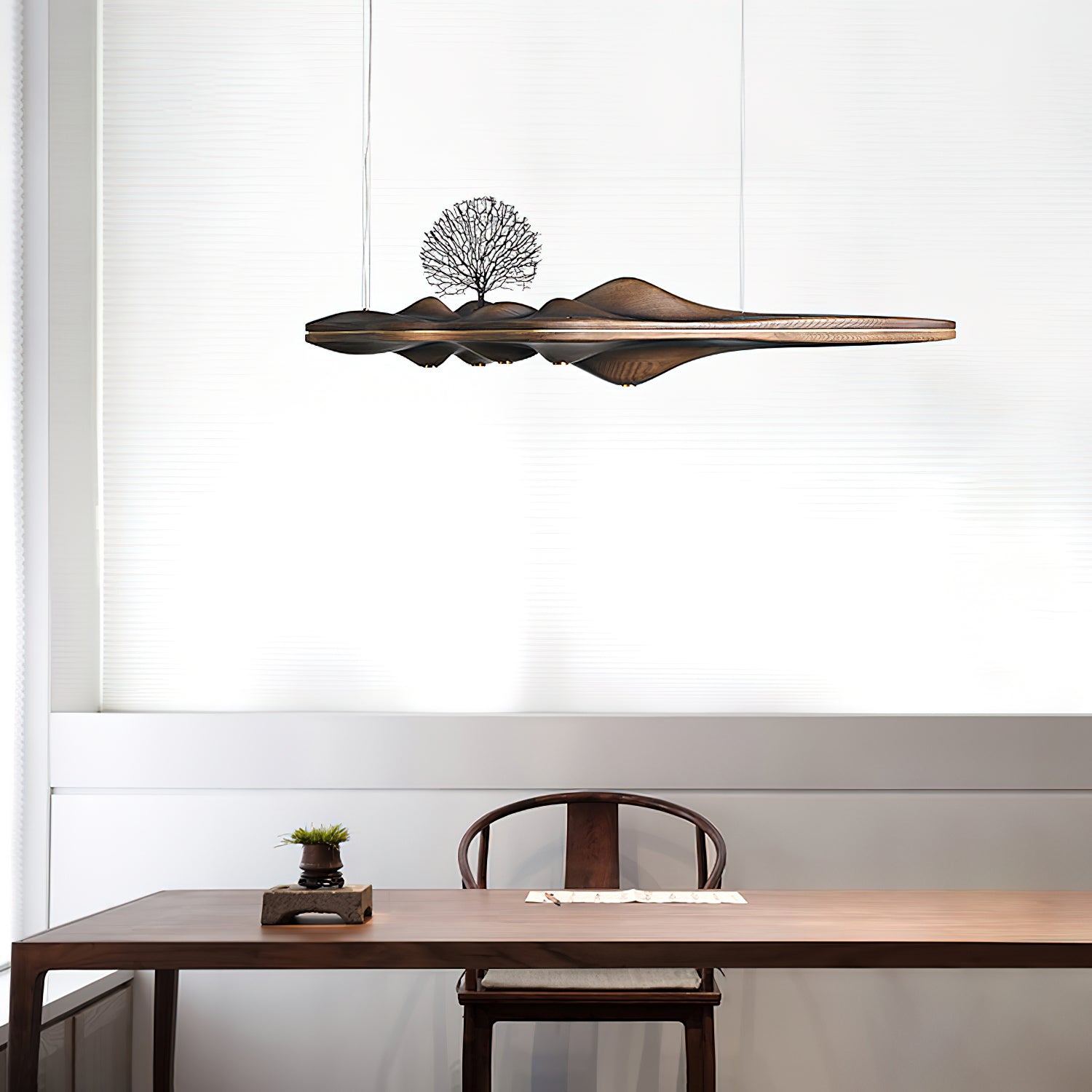 Etalyra Premium-elegante Holz-Pendelleuchte-Letslighting
