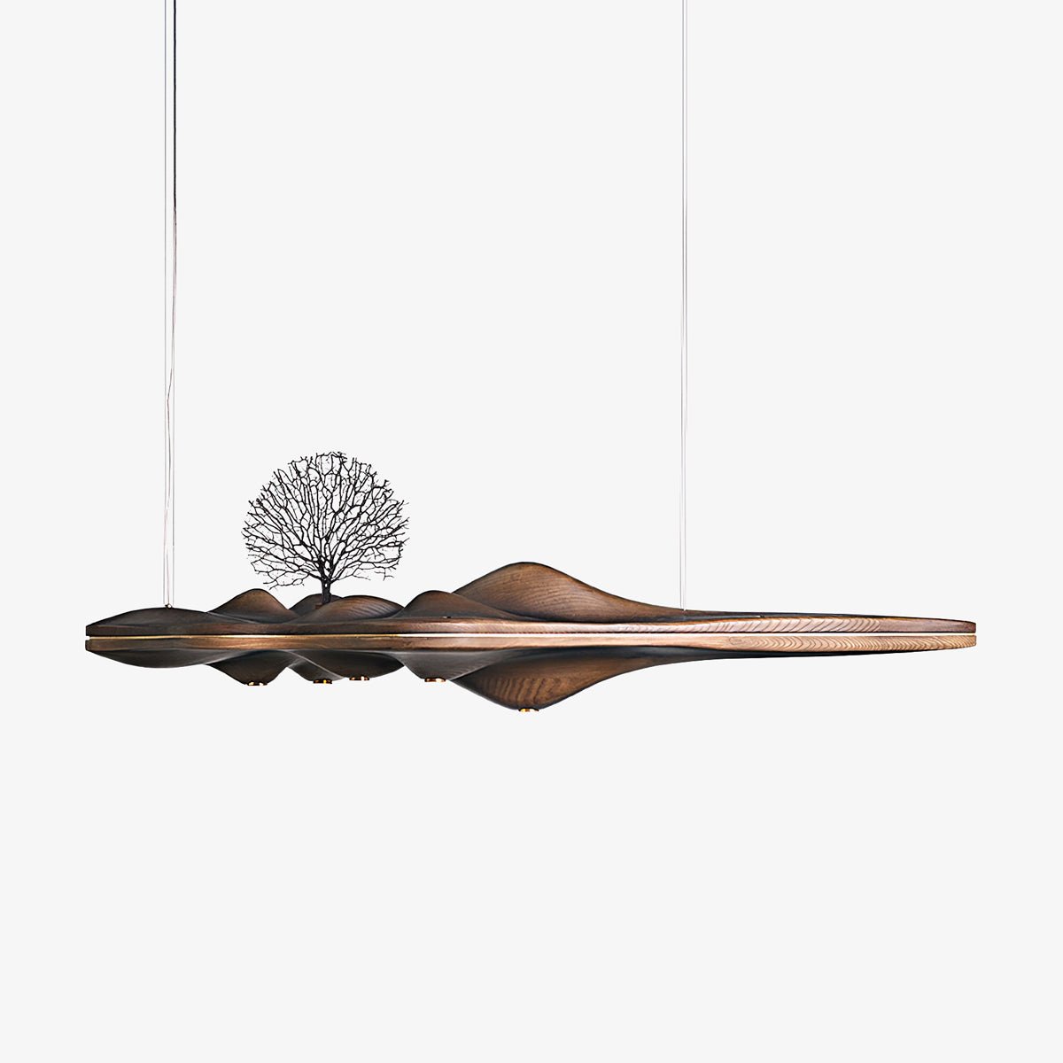Etalyra Premium-elegante Holz-Pendelleuchte-Letslighting