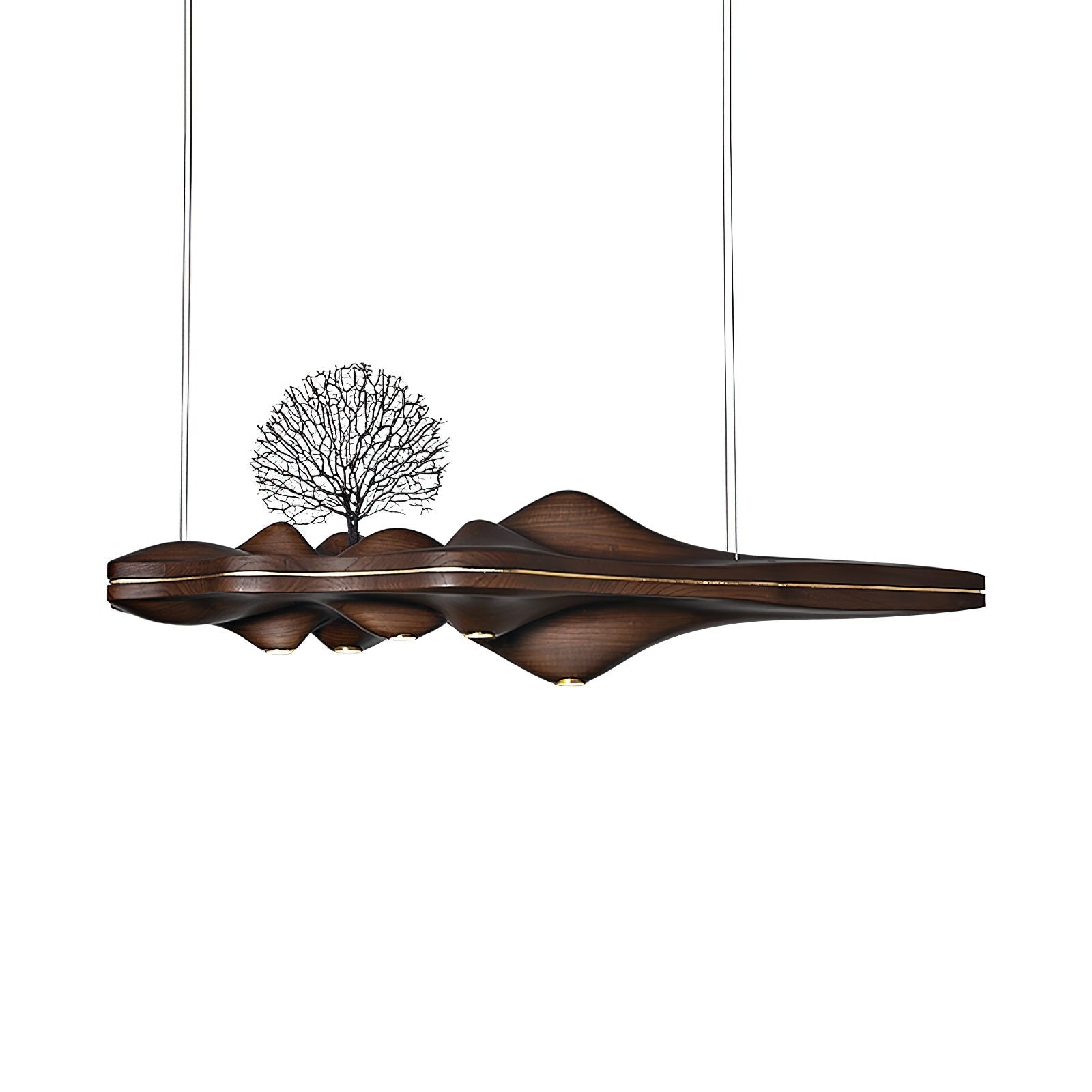 Etalyra Premium-elegante Holz-Pendelleuchte-Letslighting