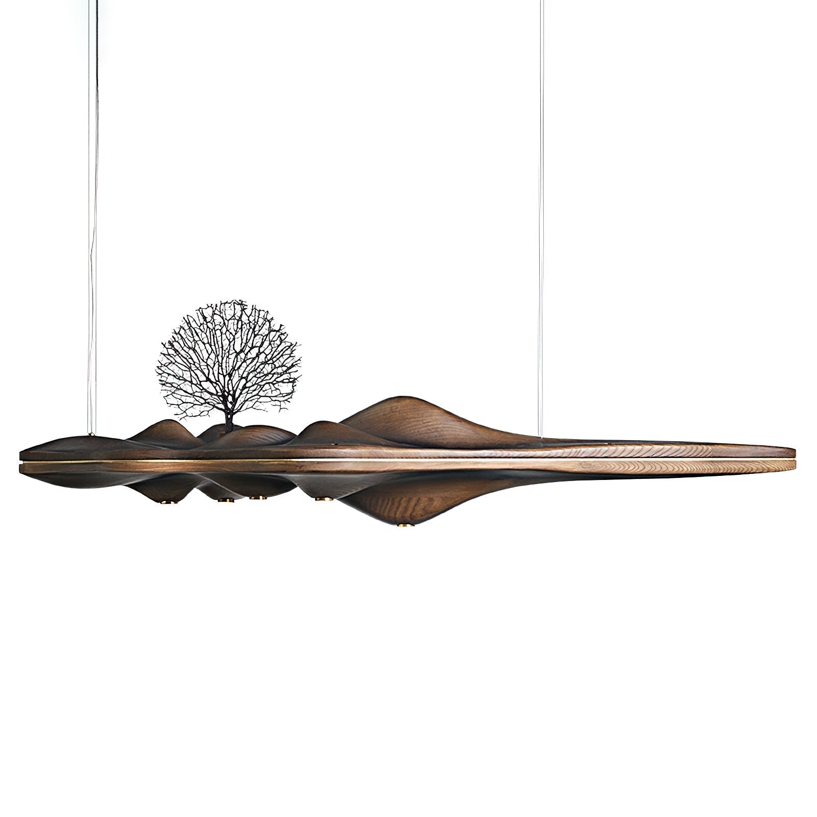 Etalyra Premium-elegante Holz-Pendelleuchte-Letslighting