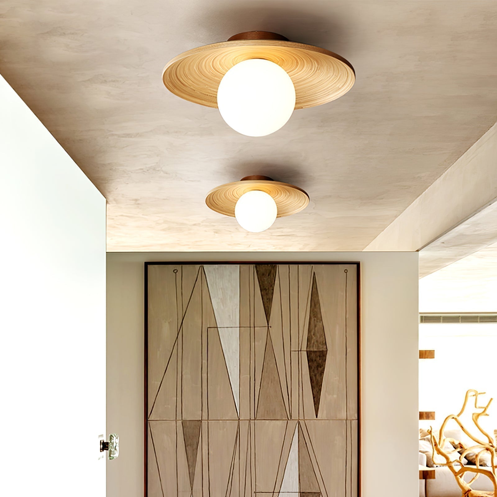 Lustra Deckenleuchte Soluna Wood Orbital-Letslighting