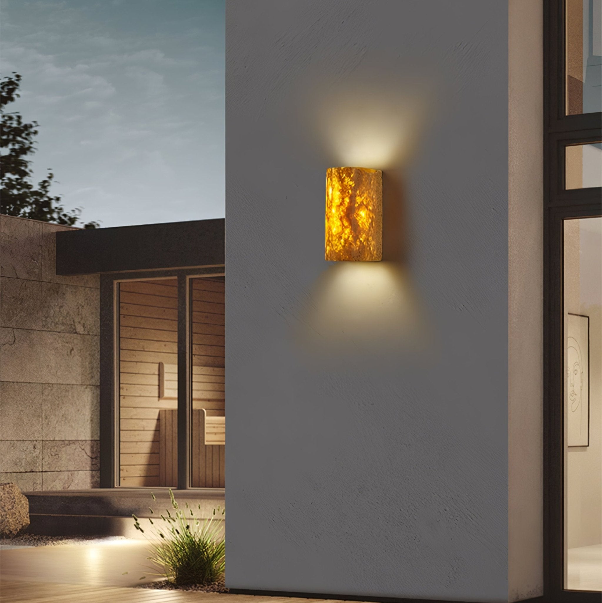 Sysilion Travertine Wall Light - Neutralighting