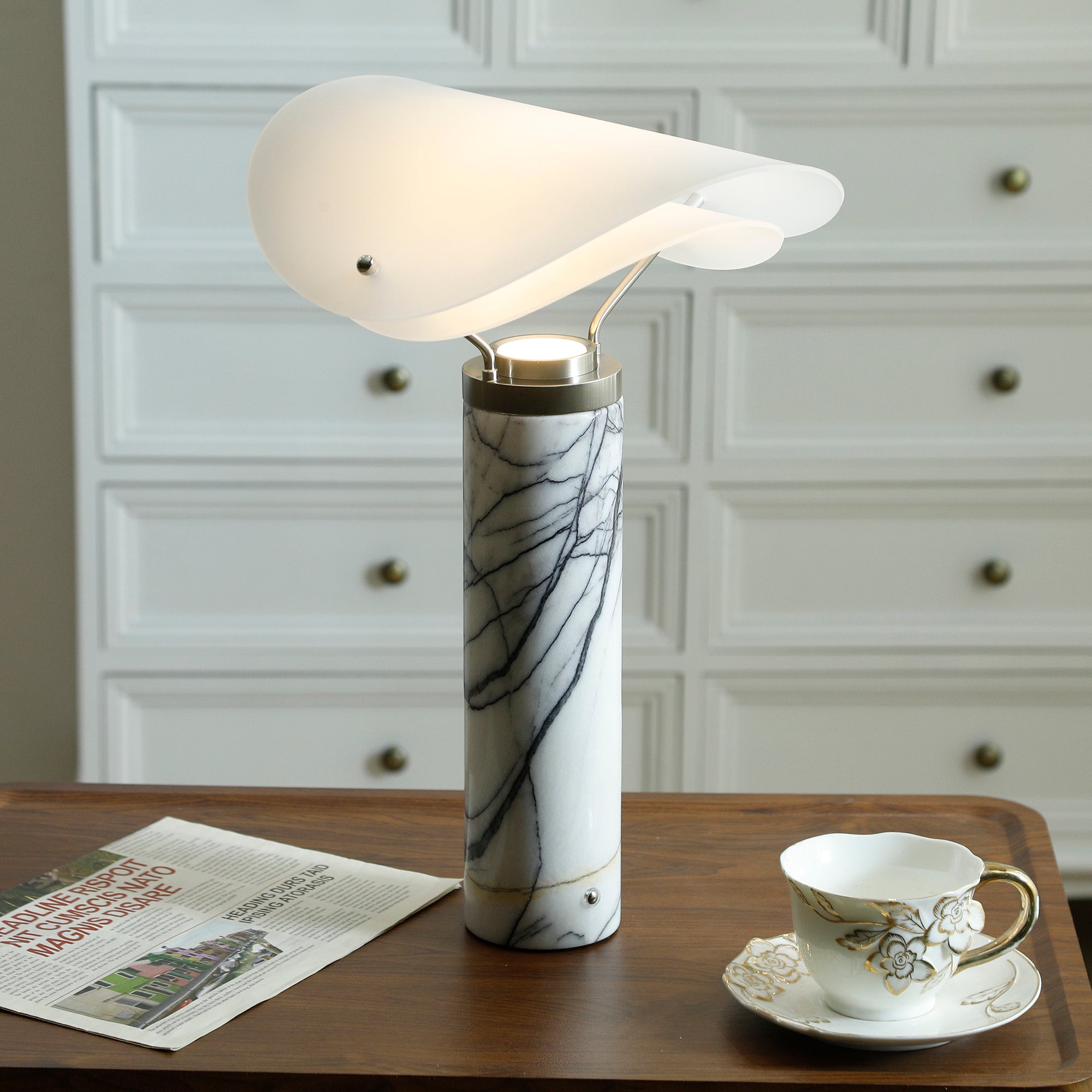 Sompex Marble Urban Minimalist Table Lamp-Letslighting