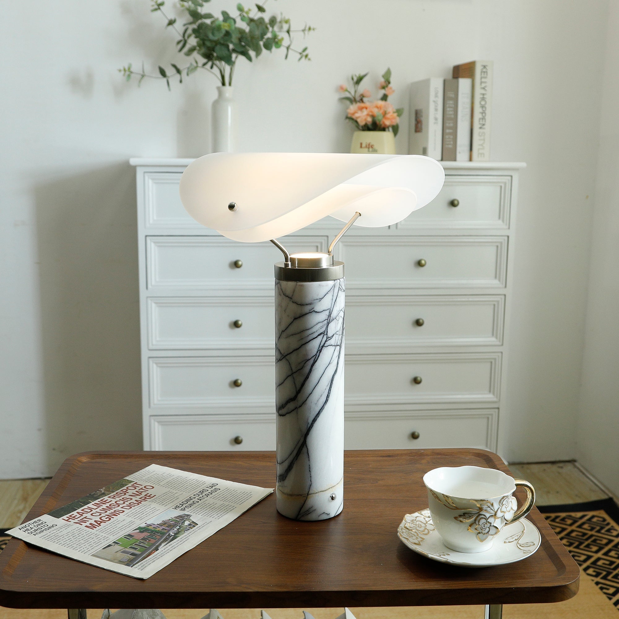 Sompex Marble Urban Minimalist Table Lamp-Letslighting