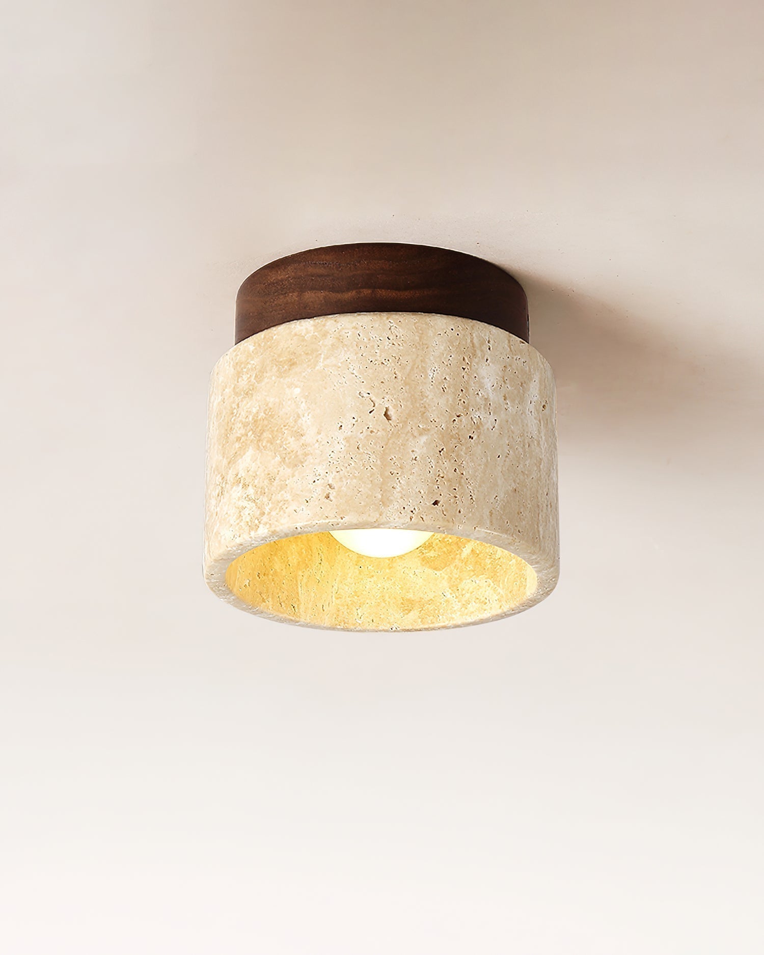 Ritta Stone Travertine Ceiling Light - Letslighting