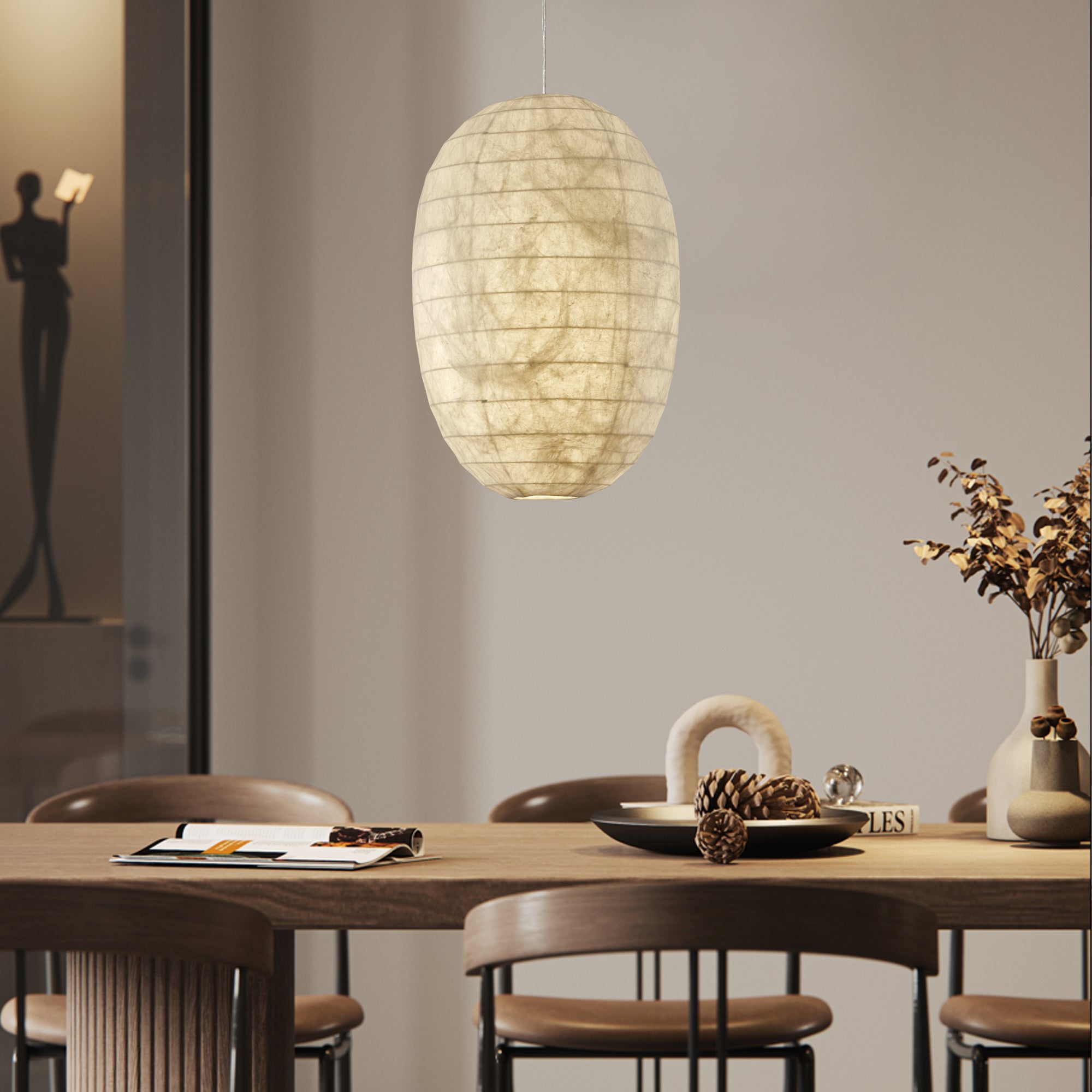 Oldoryra Seide Retro Pendelleuchte Leuchte-Letslighting