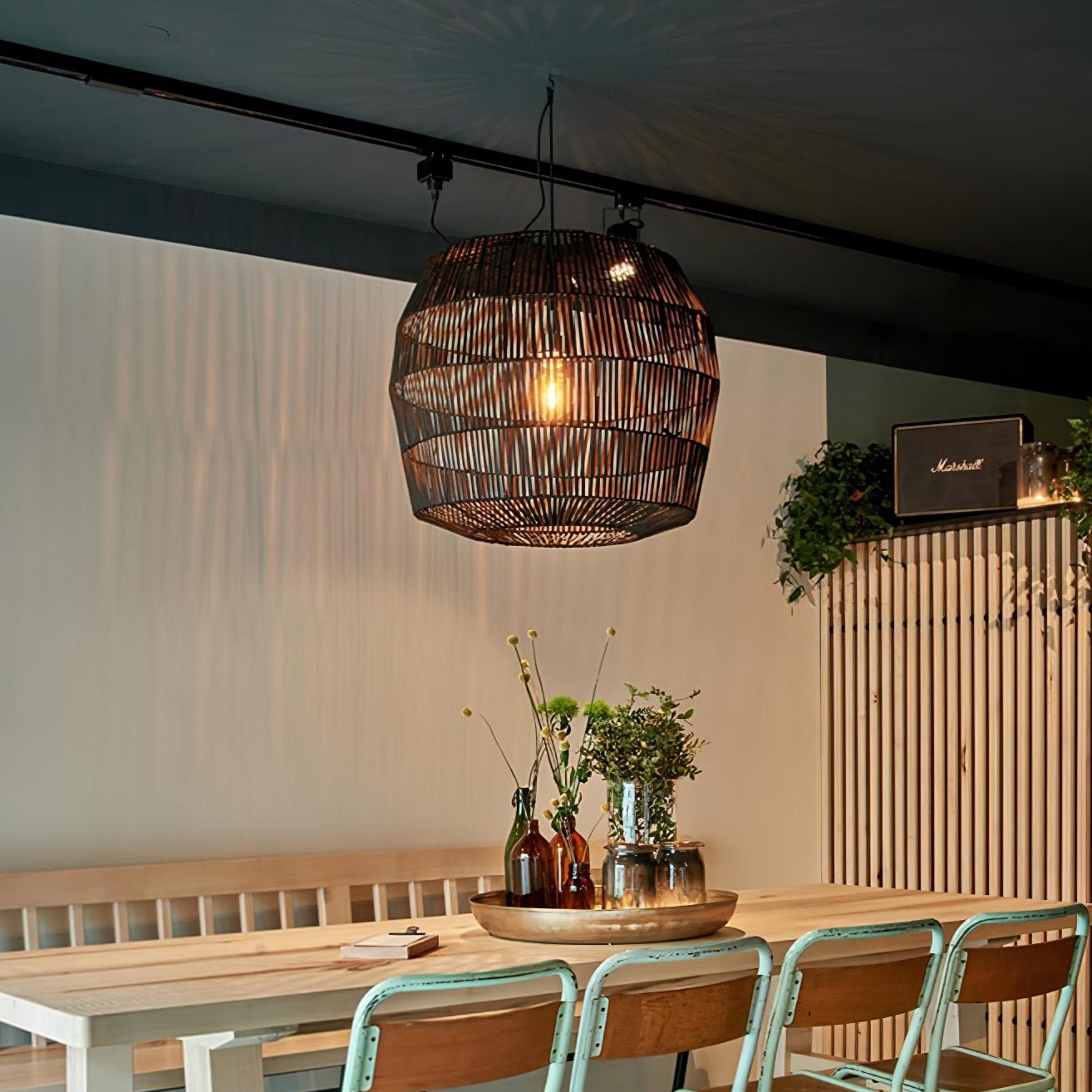Cucarel Rattan Pendelleuchte-Letslighting