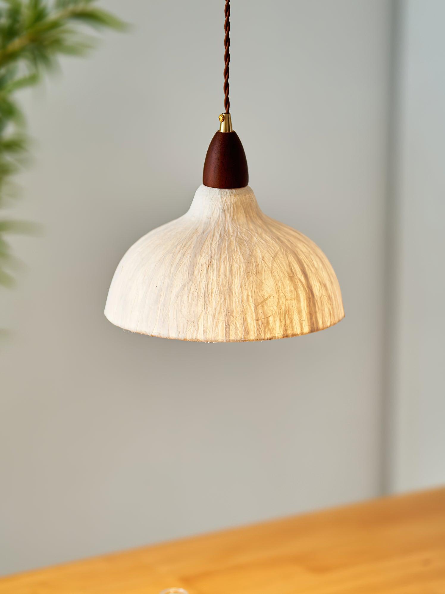 Vellara Papier Holz Pendelleuchte-Letslighting
