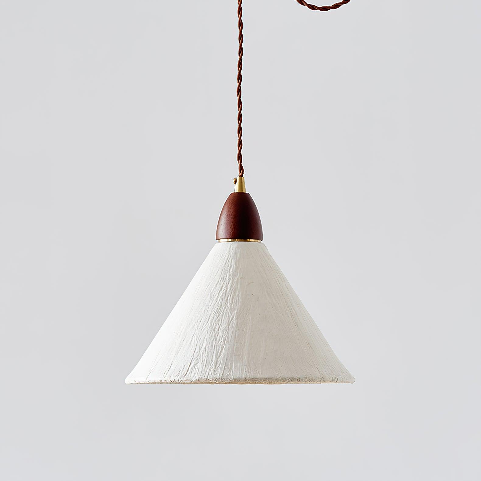 Vellara Papier Holz Pendelleuchte-Letslighting