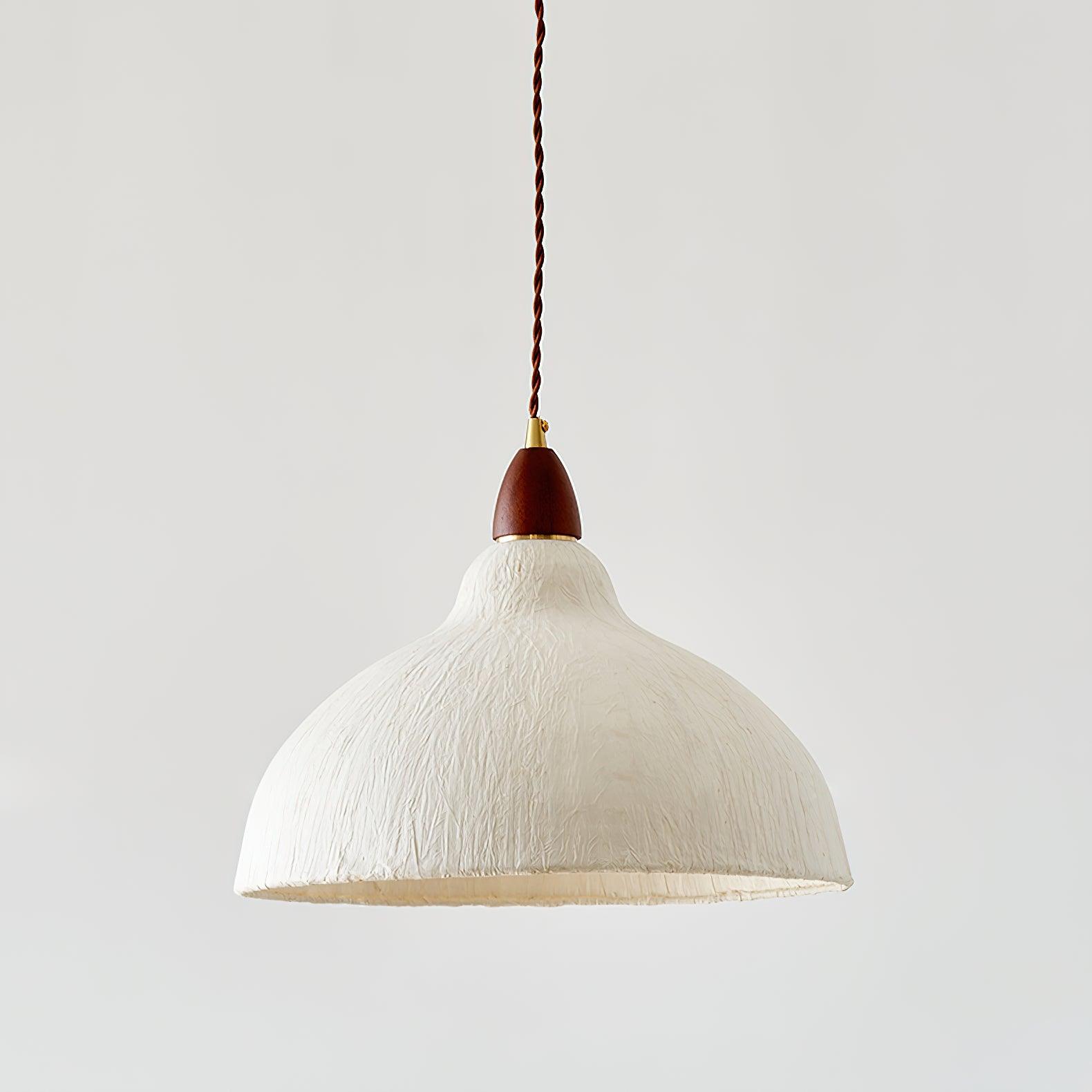 Vellara Papier Holz Pendelleuchte-Letslighting
