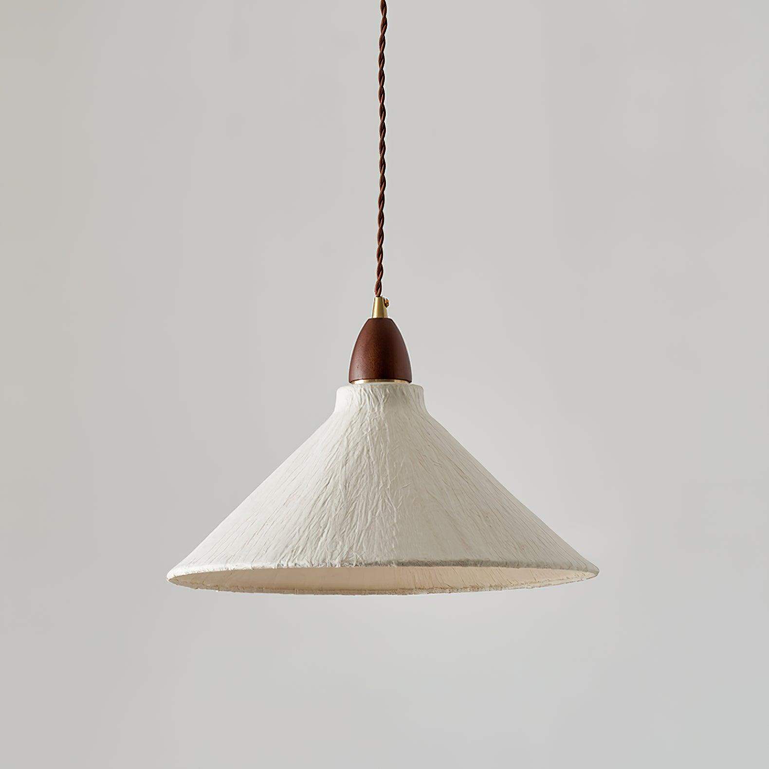 Vellara Papier Holz Pendelleuchte-Letslighting