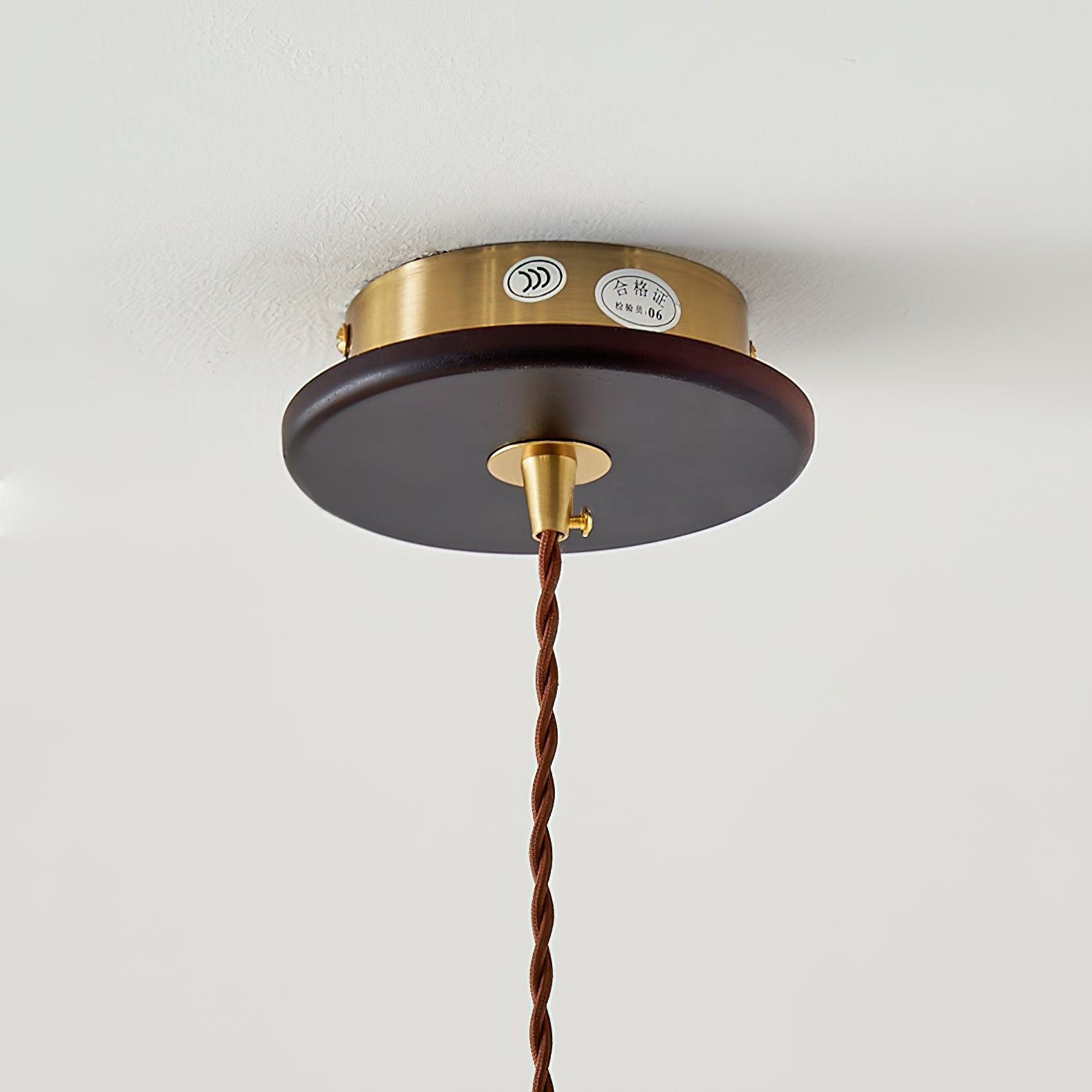 Vellara Papier Holz Pendelleuchte-Letslighting