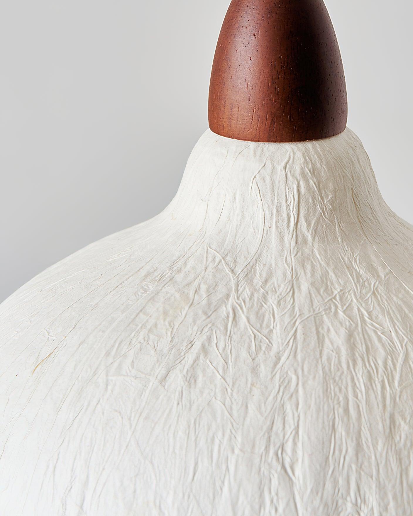 Vellara Papier Holz Pendelleuchte-Letslighting