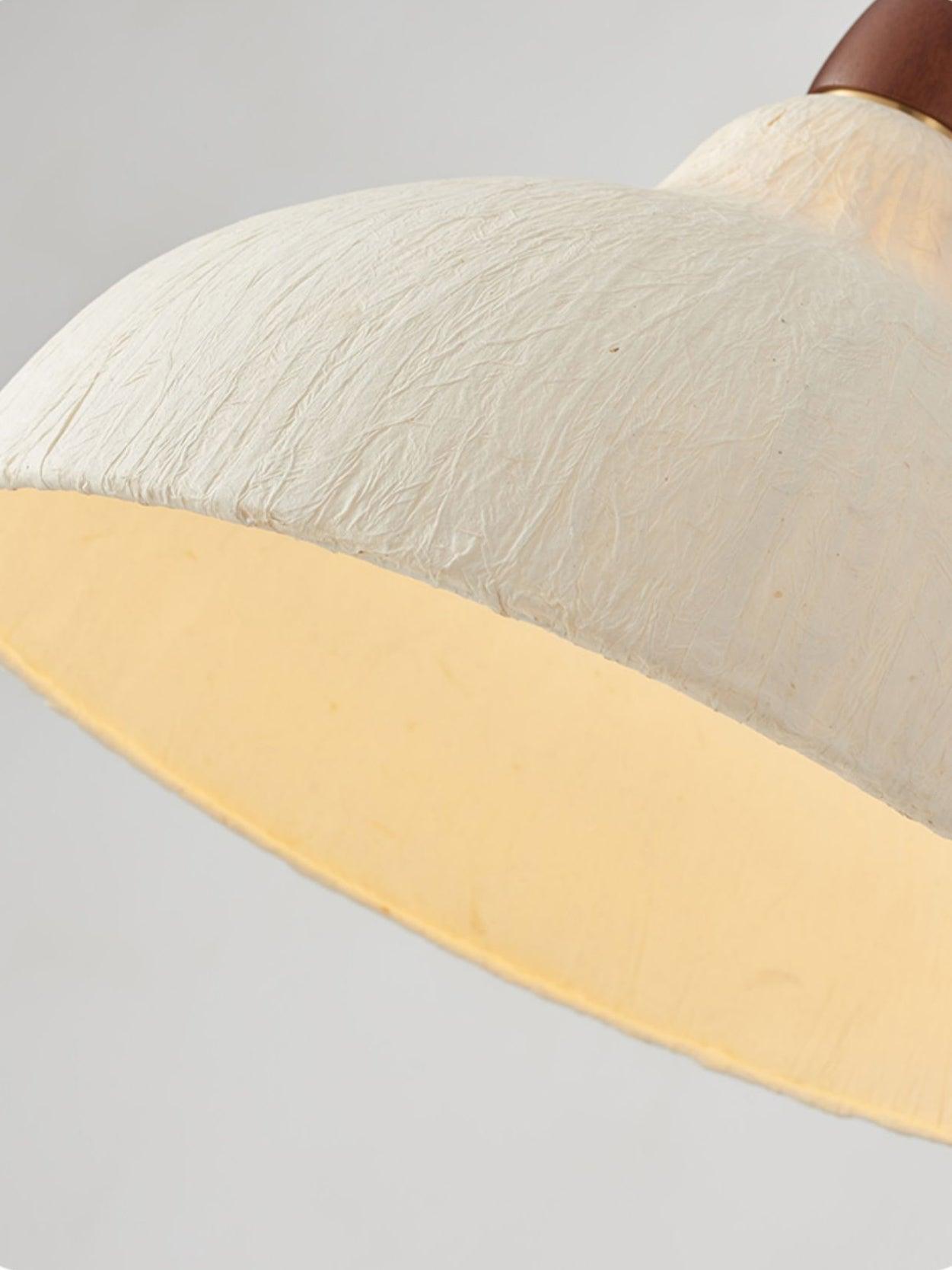 Vellara Papier Holz Pendelleuchte-Letslighting