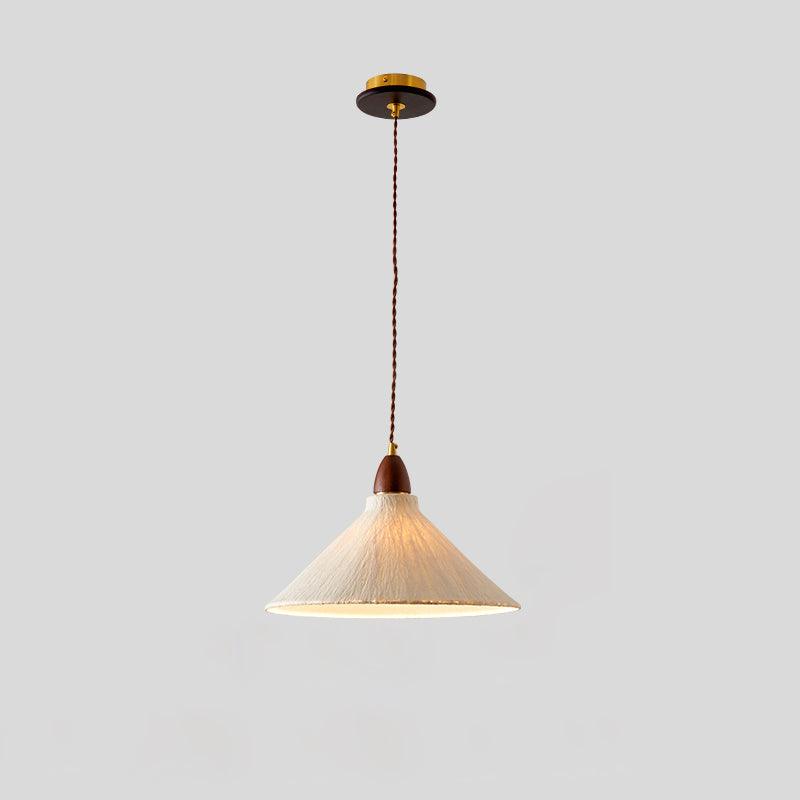 Vellara Papier Holz Pendelleuchte-Letslighting