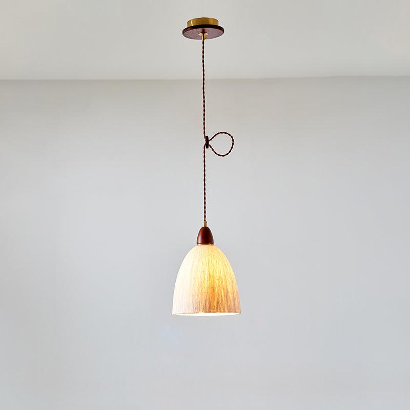 Vellara Papier Holz Pendelleuchte-Letslighting