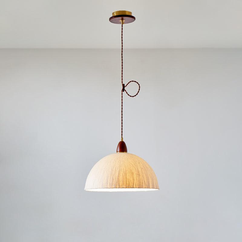 Vellara Papier Holz Pendelleuchte-Letslighting