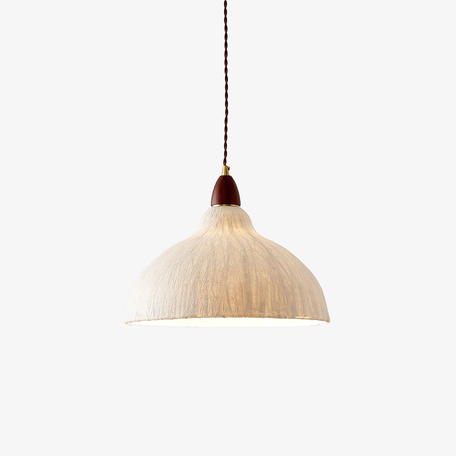 Vellara Papier Holz Pendelleuchte-Letslighting
