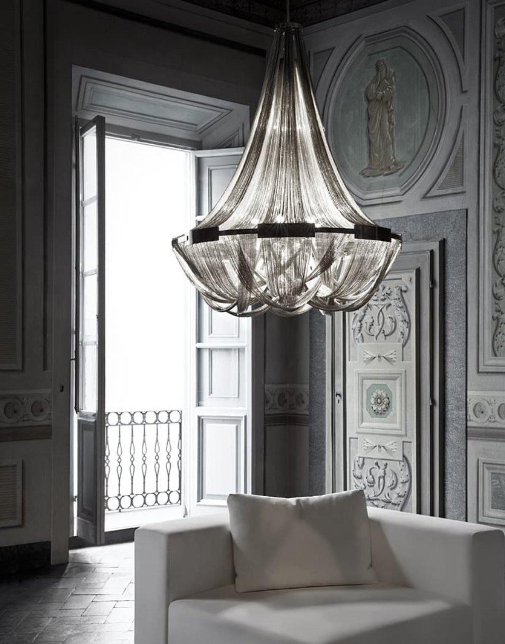 Solara Kronleuchter Quaste Aluminium Kette-Letslighting